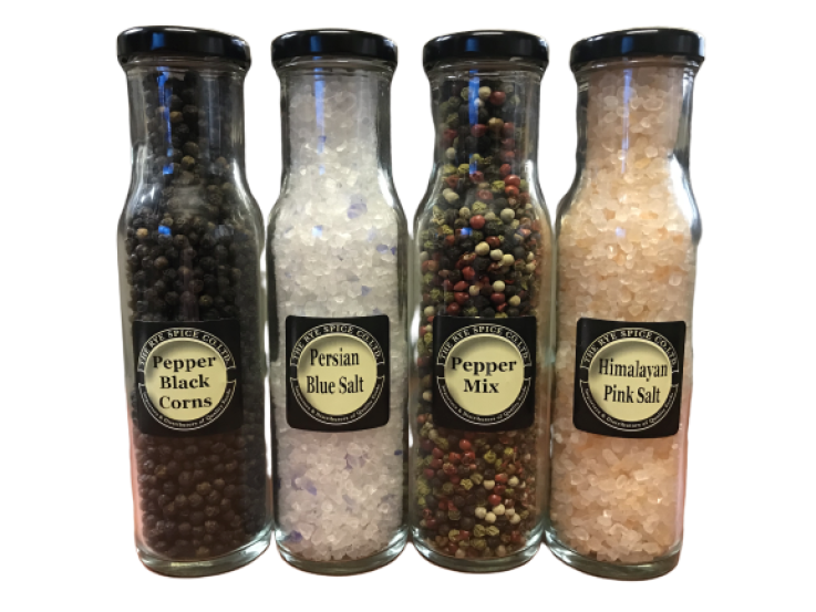 Salt & Pepper Glass set The Rye Spice Co. Ltd.